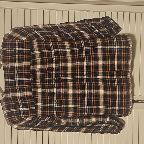 Madewell Plaid Gauze Double Tie Wrap Top Size XS - Picture 6 of 13